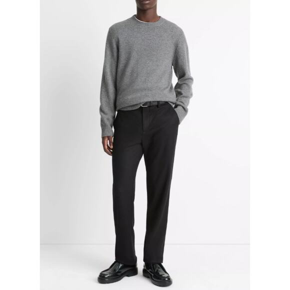 Vince Italian Wool Blend Trouser Straight Classic Fit Formal Work Black Size 34 - Picture 1 of 10